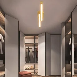 ZMH Plafonnier LED 3000k Lumière De Salon 114cm De Long 2 Flammes