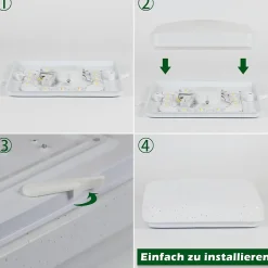 ZMH Plafonnier LED Moderne Lampe De Chambre à Coucher