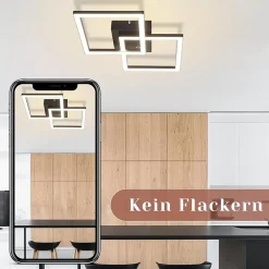 ZMH Plafonnier LED Moderne 2 Flammes 24w Pour Chambre Et Couloir