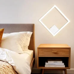 ZMH Plafonnier LED Moderne Carré Blanc 3000k Pour Salon Et Cuisine