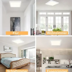 ZMH Plafonnier LED Moderne 23CM IP44 pour Chambre et Salon