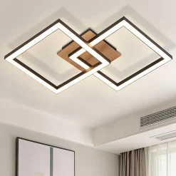 ZMH Plafonnier LED Moderne 12W Noir pour Cuisine et Salon avec Lumière Chaude 3000K