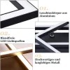 ZMH Plafonnier LED Salon Noir 2 Cadres 3000k Plafonnier Pour Couloir Cuisine