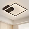 ZMH Plafonnier LED Salon Noir Moderne Plafonnier 3000k Pour Salle à Manger Couloir
