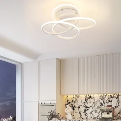 ZMH Plafonnier LED Salon Métal Dimmable Forme Papillon 36cm Lumière Moderne