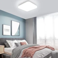 ZMH Plafonnier LED Salon 22cm 18w Lampe De Salle De Bain Angle Ip54 Chambre Cuisine