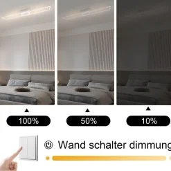 ZMH Plafonnier LED Salon 2 Cadres Plafonnier Moderne 32w 3000k Chambre à Coucher