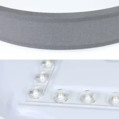 ZMH Plafonnier LED 12w 3000k Abat-jour Tissu Moderne Rond