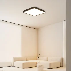 ZMH Plafonnier LED 23w Noire 23cm Ip44