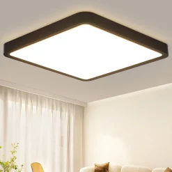 ZMH Plafonnier LED 23w Noire 23cm Ip44
