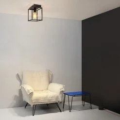 ZMH Plafonnier Rétro Noir Industriel Lampe De Cuisine Pour Chambre à Coucher