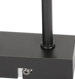 ZMH Plafonnier Rétro Vintage 3 Flammes Bois Réglables Hauteur Métal Noir E27