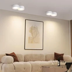 ZMH Projecteur De Plafond Moderne En Plâtre Blanc Gu10 Pour Cuisine Et Salon