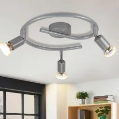 ZMH Spot De Plafond 3 Flammes Gu10 Moderne Plafonnier Couloir Ampoule Incluse