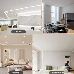 ZMH Spot Encastré LED 6 Avec Douille Gu10 Spot LED Halogène