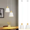 ZMH Suspension Blanc E27 Vintage Industriel Pour Salle à Manger En Métal Retro - 2 Pièces