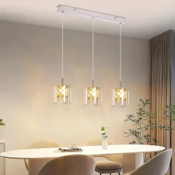 ZMH Suspension Salle à Manger 3/4/5 Flammes Vintage Suspension Moderne G9 Cuisine Hôtel