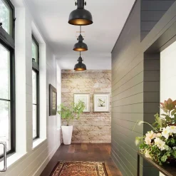 ZMH Suspension Salle à Manger 1 Flamme Noir Suspension Industrielle E27 Fer Couloir