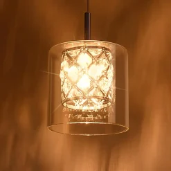 ZMH Suspension Salle à Manger 3/4/5 luminaire Suspension Vintage Suspension Moderne G9 Cuisine Hôtel