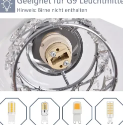 ZMH Suspension Salle à Manger 3/4/5 luminaire Suspension Vintage Suspension Moderne G9 Cuisine Hôtel