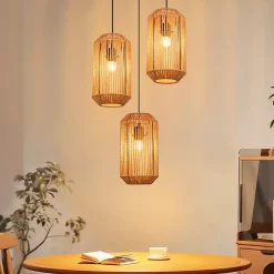 ZMH Suspension Table à Manger Vintage Noir 3 Flammes Lamp E27 Salon (ampoule Non Incluse)