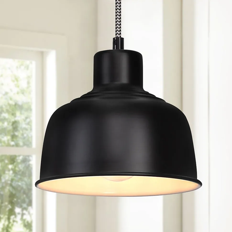 ZMH Suspension Vintage Rétro Noir E27