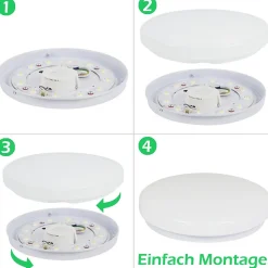 ZMH Whonzimmer Lampe De Porche Compacte Et Clignotante 15w Chambre à Coucher Cuisine Bureau
