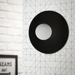 ZON Plafonnier noir G9 10W métal/verre ampoule non incluse